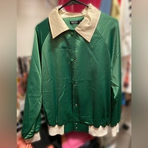 Nasty gal green bomber jacket